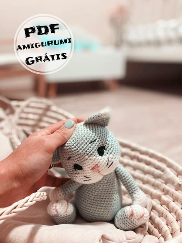 PDF Crochê de Gato Receita de Amigurumi Grátis