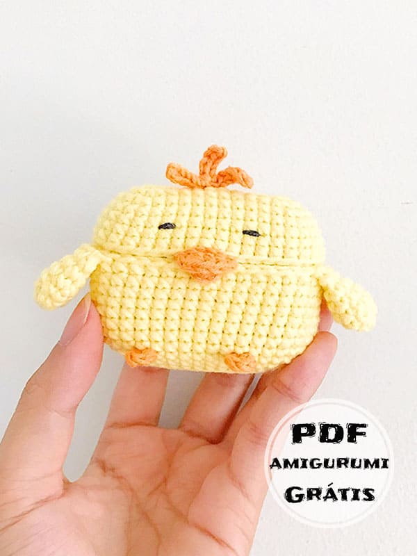 PDF Crochê de Pequeno Pintinho Receita de Amigurumi Grátis