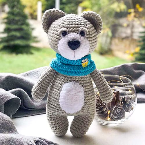 PDF Crochê de Urso Teddy Receita de Amigurumi Grátis em Português