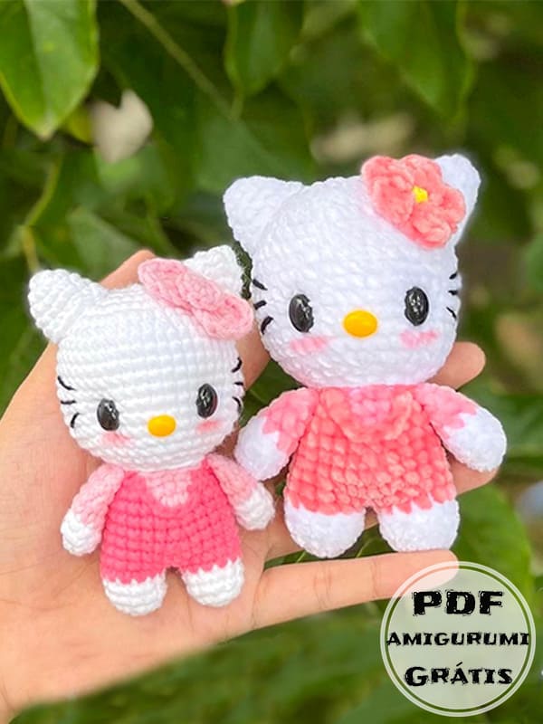 Hello Kitty Amigurumi Receita de PDF Grátis
