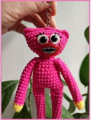 Huggy Wuggy Amigurumi Chaveiro Receita de PDF Grátis