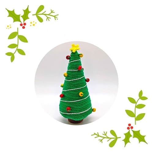Árvore de Natal Amigurumi Ornamentos Receita de PDF Grátis