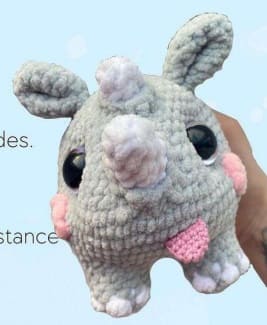 Rinoceronte Amigurumi Receita de PDF Grátis