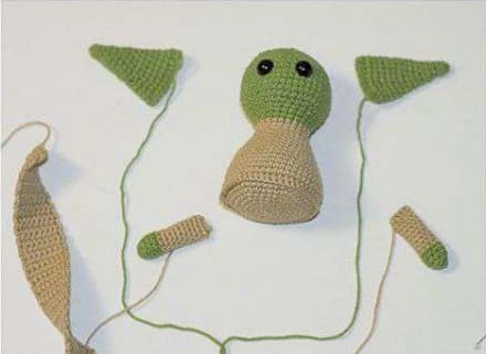 Receita de Amigurumi Baby Yoda Grande PDF Gratis