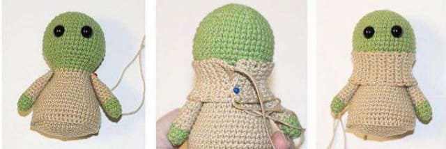 Receita de Amigurumi Baby Yoda Grande PDF Gratis