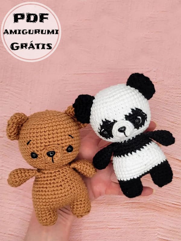 Mini Urso Panda Amigurumi Receitas Gratis PDF